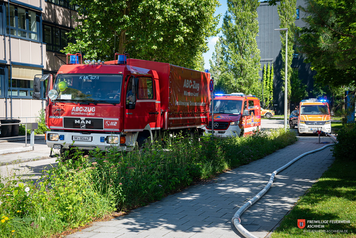 Brand - B 3 im Freien am Gebäude