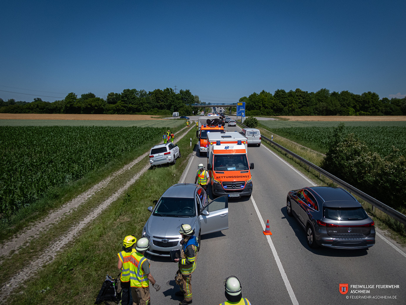 Brand - B 3 im Freien am Gebäude